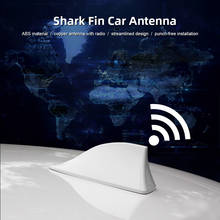 Car Shark Fin Antenna Auto Exterior Roof Shark Antenna FM/AM Signal Protective Aerial Car Styling Black Red 2024 - buy cheap