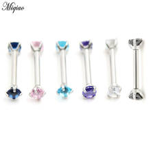 Miqiao 2pcs Body Piercing Jewelry 4mm Round Stainless Steel Eyebrow Nail Hot Sale 2024 - купить недорого