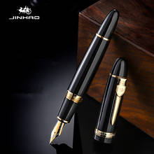 Jinhao 159 Big Size Fountain Pen Luxury Metal Ink Pen Screw Cap Fine Nib Business Stationery Office school supplies Writing Gift 2024 - buy cheap