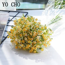 YO CHO Artificial Flower Bouquet Home DIY Decor Artificial Flowers for Wedding Home Party Fake Babysbreath Flower Bridal Bouquet 2024 - buy cheap