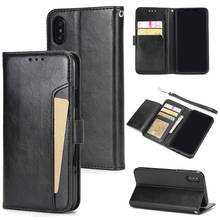 2019 New Luxury Leather case for iPhone 5 5S SE 6 7 8 Plus X Case Wallet Flip Case For iPhone 11 Pro Max XR Xs Max Card Slots Phone Cover Coque 2024 - buy cheap