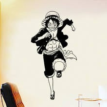 Cartoon One Piece Movie Japanese Anime Wall Decals Art Home Decor Kids Room Nursery Luffy Wall Sticker Removable Mural Baby Room 2024 - buy cheap