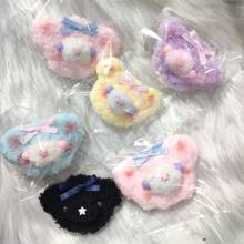 Multicolor Bear Plush Bear Hair Clip Brooch Cute Japanese Cute Barrettes Sweet Bowknot Kawaii Soft Sister Side Clip Cosplay 2024 - buy cheap