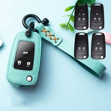 Leather Car Key Cover Case For Buick Chevrolet Cruze Aveo Trax Opel Astra Corsa Meriva Zafira Antara J Mokka Insignia Ring 2024 - buy cheap