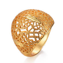 Wando Dubai Gold Color Ring for Women Islam Wedding Jewelry African Ring Kenya Nigeria Ethiopian Congo Guyana 2024 - buy cheap