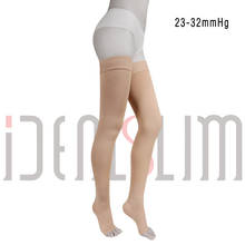 IDEALSLIM-medias de compresión con punta abierta para mujer, medias largas de presión médica, 23-32mm, Hg 2024 - compra barato