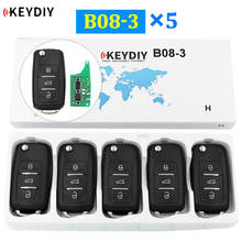 Chave de carro controle remoto, 5 tamanhos com 3 botões, kd remoto, kd900, kd200, kd900 + mini kd 2024 - compre barato