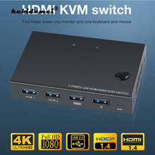 HDMI-compatible KVM Switch 2 Port 4K USB Switch KVM Switcher Splitter Box For Printer Keyboard Mouse Switch HDMI-compatible 2024 - buy cheap