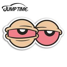 Jump Time   Funny Eyes Vinyl Stickers Stoner Weed Sticker Laptop Luggage Car Assessoires Window Decals Car Wrap DIY 2024 - buy cheap