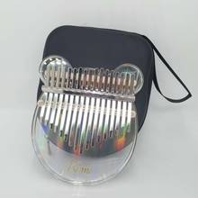 Kalimba-Piano acrílico de 17 teclas para pulgar, instrumento transparente con bolsa para martillo de afinación, Mbira Sanza 2024 - compra barato