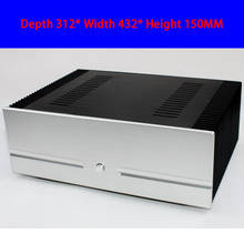 KYYSLB 312*432*150MM All Aluminum Pure Post Class A Amplifier Chassis Box House DIY Enclosure with Knob Amplifier Case Shell 2024 - buy cheap