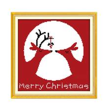 Joy friday feliz natal kit de pontos cruzados, decoração de natal para casa 11ct 14ct faça você mesmo, conjunto de tecido bordado chinês 2024 - compre barato