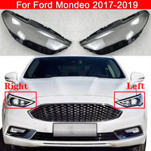 Cubierta de faro delantero de coche para Ford Mondeo 2017-2019, pantalla de lámpara de cabeza, tapas de lente de cristal 2024 - compra barato
