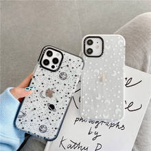 Cute Space Airship Phone Case For iPhone 11 Pro Max 7 8 Plus SE 2020 X XR XS Max 12 mini Transparent Soft Cover Starry Sky Cases 2024 - buy cheap