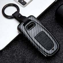 Carbon Fiber ABS For Audi A4 A5 S4 S5 B9 8W Q7 4M Q5 TT TTS RS Coupe Roadster 2017 2018 Smart Remote Fob Key Case Shell Cover 2024 - buy cheap