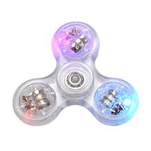 Novo spinner manual de led, brinquedo de arco-íris com luz para as mãos, spinner de dedos, m76c 2024 - compre barato