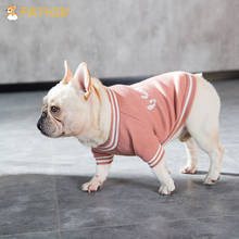 FATHIN Fashion Warm Dog Sweater French Bulldog Small Large Letter Dog Clothes S M L XL 2024 - buy cheap