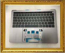 Оригинальный чехол для Macbook Pro 13 "Retina A1706, верхний корпус с английской раскладкой и клавиатурой, серый, серебристый цвет, 2016, 2017 год 2024 - купить недорого