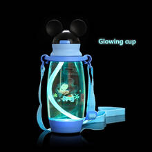Garrafa de água magic para crianças à prova de vazamento, copo giratório para bebês aprenderem a beber de plástico para meninos e meninas, copo de 460ml de brinquedo dos desenhos animados 2024 - compre barato