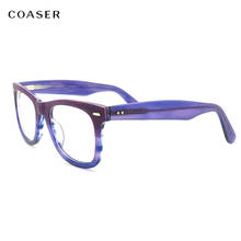 Tren Vintage Acetate Glasses Frame Men Prescription Optical Women Eyeglasses multicolor Eyewear Great Spectacles 2024 - buy cheap