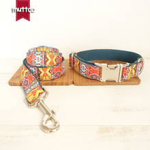 MUTTCO retailing self-design timeproof dog collar THE BOHEMIAN creative ethnic style dog collars and leashes set 5 sizes UDC050 2024 - buy cheap