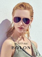 BOLON Pliot Polarized Sunglasses Women Double Bridge Unisex Wine Red Pink Yellow Gray Blue Black Dark Sunglasses for Men BL7017 2024 - buy cheap