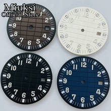 Muksi 31.5mm white black coffee blue sterile watch dial fit ETA 2836 2824 DG2813 3804 Miyota 8215 821A 8205 8200 movement 2024 - buy cheap