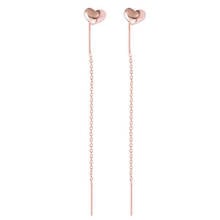 Temperament Lady Heart Shaped Tassel Earrings Wedding Charm Women's Drop Earrings Fashion Jewelry 2024 - buy cheap