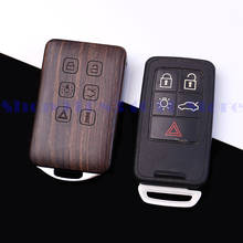 Funda de madera para mando a distancia de coche Volvo, carcasa de repuesto para mando a distancia, compatible con modelo S60, S80, XC60, (solo funda) 2024 - compra barato