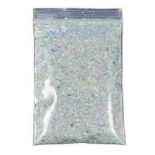 Mylar holográfico, 50g (2mm), floco de tamanho pequeno, mistura de glitter, resistente a solvente, poliéster, corte a laser, glitter, mylar, holográfico 2024 - compre barato