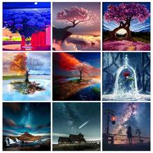 SDOYUNO Painting By Numbers Kits Scenery DIY 60x75cm Oil Paint By Numbers On Canvas Landscape Frameless Handpaint Draw Number 2024 - buy cheap
