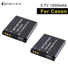 PALO 2pcs1000mAh NB-8L NB8L 8L Li-ion Battery For Canon PowerShot A3300 A3200 A3100 A3000 A2200 A1200 IS Camera Battery nb 8l 2024 - buy cheap