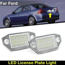 For Ford Mondeo MK3 2000-2007   Car Rear White LED License Plate Light Number Plate Lamp 2024 - buy cheap