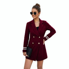 Women Winter Coat Warm Thick Double Breasted Woolen  Long Sleeve Overcoat Casual Fashion Slim Elegant Outwear Jacket 2024 - buy cheap