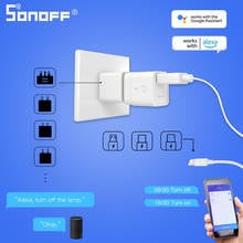 Itead SONOFF Micro 5V Wireless USB Smart Power Adapter Switch Wifi eWeLink Voice Remote Control Timing support Google Home Alexa 2024 - buy cheap