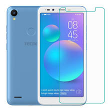 Tempered Glass For Tecno POP 1S Pro  GLASS 9H Protective Film Explosion-proof Clear LCD Screen Protector Phone cover 2024 - buy cheap