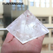 Runyangshi 1PC 500g 90x90mm Natural Clear Quartz Pyramid Stone Crystal Feng Shui Healing Specimens crystal point 2024 - buy cheap