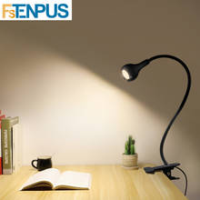Lámpara Led de escritorio con soporte de Clip, luz nocturna Flexible, para lectura, estudio, cabecera, dormitorio, iluminación para libros 2024 - compra barato