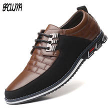 Sapato casual masculino clássico couro legítimo, sapato confortável com cadarço social masculino 38-48 2024 - compre barato