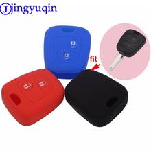 jingyuqin 2 Buttons Silicone Remote Key Cover For Citroen C1 C2 C3 Pluriel C4 C5 C8 Xsara Picasso For Peugeot 206 307 207 408 2024 - buy cheap