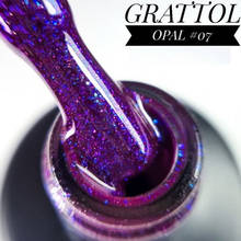 GRATTOL Professional Opal 07 Polish Art Semi Platium UV LED Lamp Nail Varnishes Base Top Coat 9ml Gel Nail Polish Glitter Gellak 2024 - buy cheap
