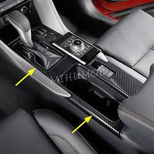 Cubierta de fibra de carbono para Panel de cambio de marchas de coche, cubierta superior para Panel Interior de Mitsubishi Eclipse Cross w/ EPB 2018-2021, ASOS 2024 - compra barato