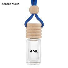 Wholesale and Retail 4ML 5ML Car Perfume Pendant Empty Glass Perfume Bottles car accessories 2024 - buy cheap