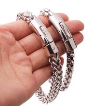 Fashion New High Quality Jewelry Stainless Steel Figaro Chain Bracelet Mens 8.86" 8mm Wholesale Free shipping 2024 - buy cheap