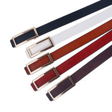 2021 New Designer Gold Buckle Belt Waist Female Skinny Thin Genuine Leather Belts For Women Dress Belt 2024 - buy cheap
