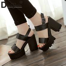 DORATASIA New Fashion Ladies 2021 Summer Sandals Platform Thick High Heels Women Sandals Gothic Office Punk Mature Shoes Woman 2024 - buy cheap