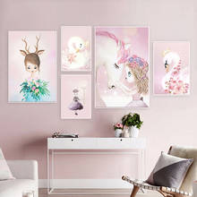 Lienzo HD impreso imágenes modernas Animal unicornio Estilo nórdico arte de pared pintura decoración del hogar cartel Modular para sala de estar 2024 - compra barato