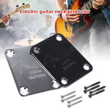 Placa de protección para bajo de guitarra eléctrica, con tornillos para Strat Tele ST TL, cromada o negra 2024 - compra barato