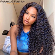 Rebecca Mongolian Kinky Curly Human Hair Bundles With Closure 3 Bundles With Closure Remy Curly Bundles With Frontal 8-30 inch 2024 - buy cheap