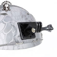 Suporte adaptador tático de capacete, suporte leve portátil de nylon para câmera ou celular gopro 2024 - compre barato